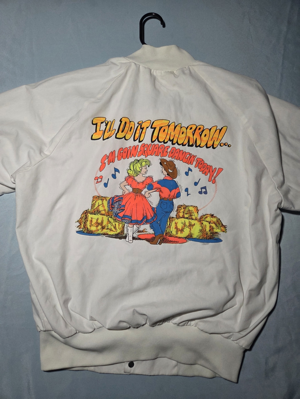 Vintage WestArk USA Coach Jacket M White Graphic